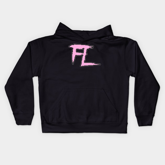 FL Logo White/Pink Kids Hoodie by FactionLife